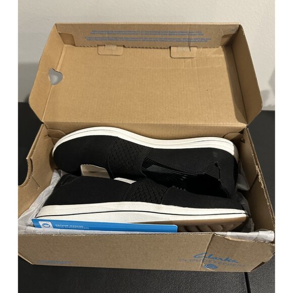 NIB Clarks Breeze Vibe Loafer Women's Black Slip-On Comfort  Size 8 M - Picture 7 of 11
